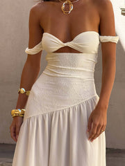 Robe longue Muaii ivoire