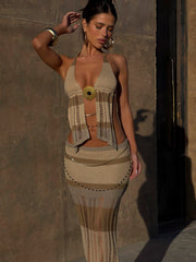 JUPE MAXI NATASHA NEUTRE