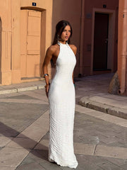 ROBE MAXI NICOLINA BLANCHE