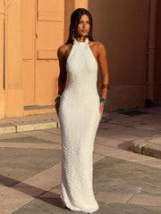 ROBE MAXI NICOLINA BLANCHE
