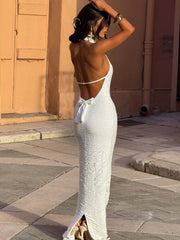ROBE MAXI NICOLINA BLANCHE
