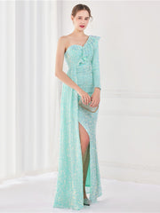 robe de soirée longue et élégante 