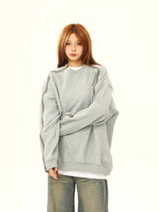 Sweat-shirt à fermeture éclair latérale