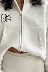 sweat à capuche brodé style streetwear oversize