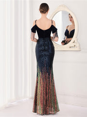 robe de soirée élégante à bretelles 