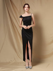 robe de soirée de banquet cintrée à épaules dénudées 