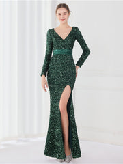 Robe de soirée à manches longues Temperament 