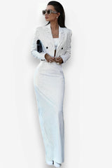 Ensemble robe deux pièces jupe tube