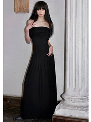 Robe de soirée Azure Grace à épaules dénudées