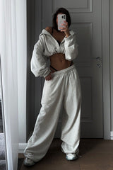 Ensemble deux pièces streetwear ample en maille