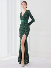 Robe de soirée à manches longues Temperament 