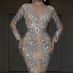 Robe de soirée bustier à sequins Temperament 
