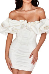 robe asymétrique à volants