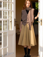 Vintage Draped Knit Top