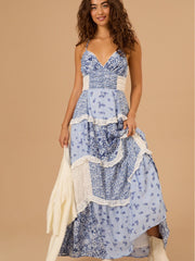 Robe longue fleurie