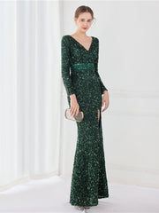 Robe de soirée à manches longues Temperament 