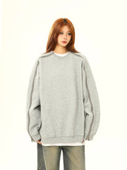 Sweat-shirt à fermeture éclair latérale