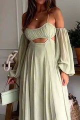 robe décontractée à bretelles dos nu
