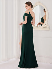 robe de soirée moulante sans bretelles 