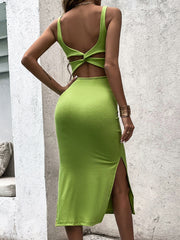 Robe sexy sans manches 