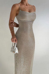 robe longue bustier en maille
