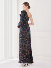 robe de soirée longue et élégante 