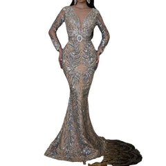 Robe de soirée bustier à sequins Temperament 