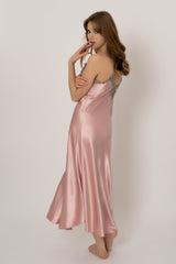 Chemise de nuit Oriane rose