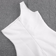 Robe bandage mini asymétrique sans manches à une épaule PP091914