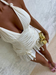 Robe courte RIALO ivoire