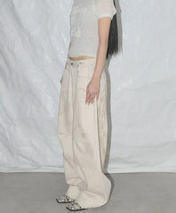 Pantalon en jean baggy Washed Wings