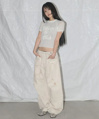 Pantalon en jean baggy Washed Wings
