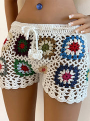Short de plage ajouré