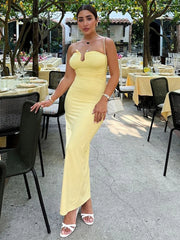 Robe longue plissée bustier à col rond