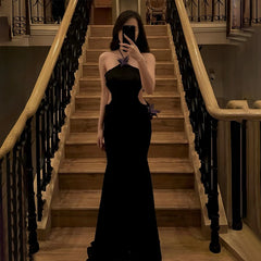 Robe de soirée maxi transparente à appliqués papillons