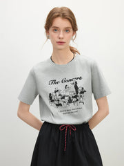 T-shirt ample minimaliste en pur coton