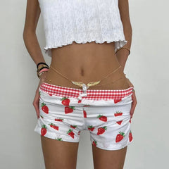 Short léopard taille basse Y2K