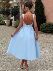 Robe midi plissée portefeuille trapèze