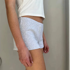 Short en jean rétro délavé et ample
