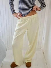 Pantalon droit en coton avec poches