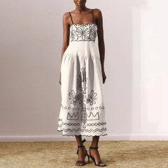Robe bohème imprimée à fleurs, col carré et manches bouffantes
