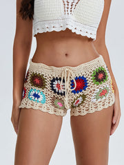 Short de plage ajouré
