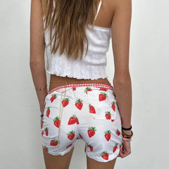 Short léopard taille basse Y2K