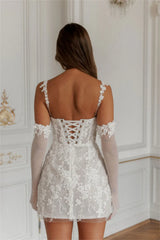 Robe de vacances trapèze avec appliques spaghetti en dentelle