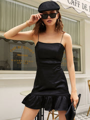 Robe à bretelles fines pour femme 