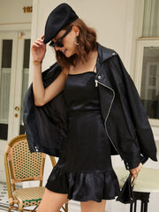 Robe à bretelles fines pour femme 