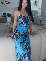 Robe moulante dos nu à fleurs