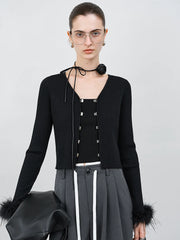 Gilet élégant à manches autruche