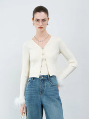 Gilet élégant à manches autruche