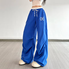 Pantalon de sport imprimé à cordon de serrage